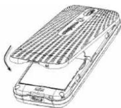 ZTE VF246 - Einsetzen des wiederaufladbaren Solar-Akkus - 2