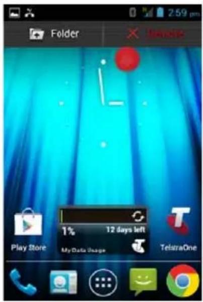 ZTE T-790 - ADD OR REMOVE ICONS - 3