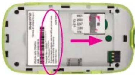 ZTE MF61 - SIM CARD & BATTERY - 2