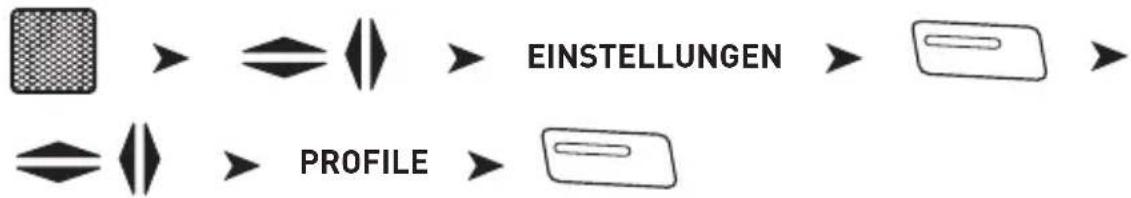 Auro Utano U360 - AUSWAHL VERSCHIEDENER PROFILE UND VERWALTUNG - 1