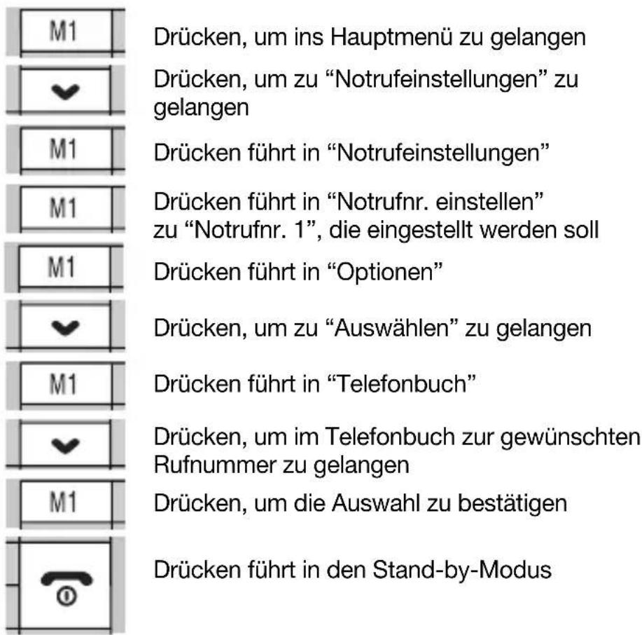Auro Style - Notrufnummer 1 einstellen - 1