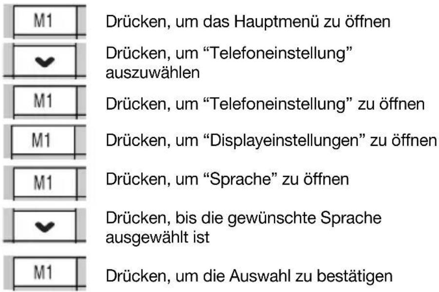 Auro Comfort 1060 - Sprache einstellen - 1