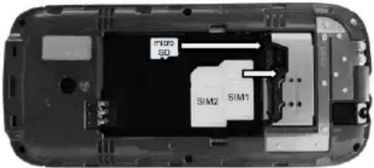 Bea-fon C140 - Einsetzen Micro SD Karte - 1