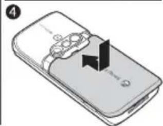 SONY ERICSSON K610 - To insert SIM card and battery - 4