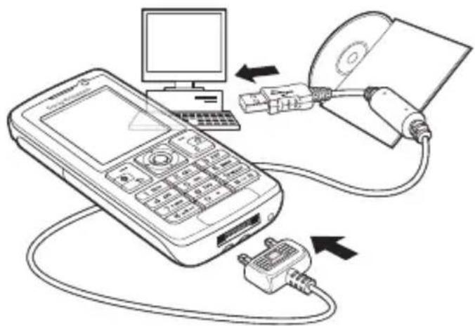SONY ERICSSON K610 - To use file transfer mode - 1