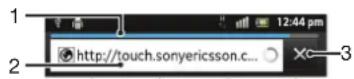 SONY ERICSSON Xperia S E - Such- und Adressleiste - 1