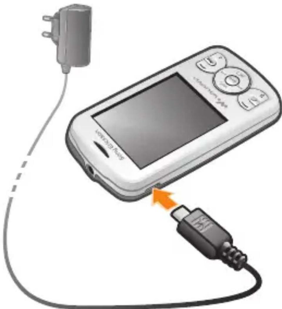 SONY ERICSSON Spiro W100a - So laden Sie den Akku: - 1