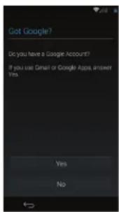 Got Google? Do you have a Google Account? If you use Email or Google Apps, answer Yes Yes No