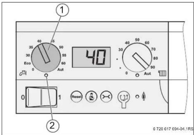 BUDERUS Logano plus GB202 - Warmwasser-Sollwert vorgeben - 2
