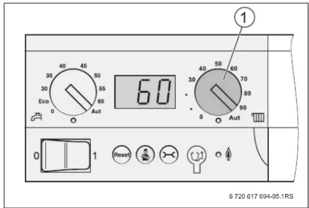 BUDERUS Logano plus GB202 - Kesselwassertemperatur einstellen - 3