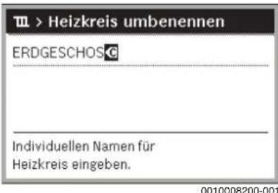 BUDERUS Logano GB125 - Zeichen löschen/Benennung zurücksetzen - 1