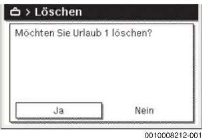 BUDERUS Logano GB125 - Urlaubsprogramm löschen - 1