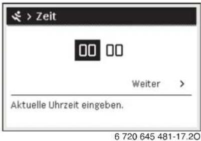 BUDERUS Logano GB125 - Uhrzeit und Datum einstellen - 2