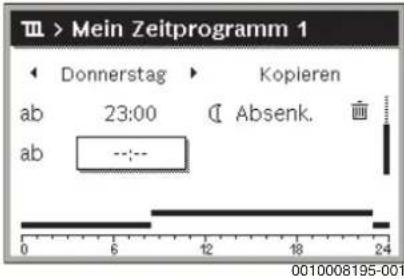BUDERUS Logano GB125 - Schaltzeit einfügen - 1