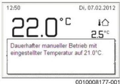 BUDERUS Logano GB125 - Manuellen Betrieb aktivieren (ohne Zeitprogramm) - 1