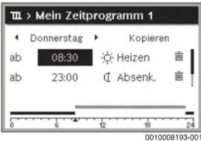 BUDERUS Logano GB125 - Schaltzeit verschieben - 1