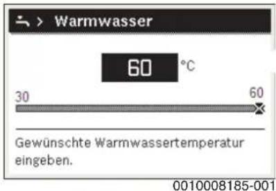 BUDERUS Logano GB125 - Warmwassertemperatur ändern - 1