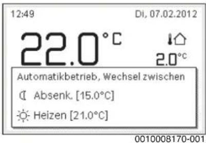 BUDERUS Logano GB125 - Automatikbetrieb aktivieren (mit Zeitprogramm) - 1