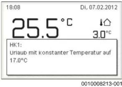 BUDERUS Logano GB125 - Urlaubsprogramm unterbrechen - 1
