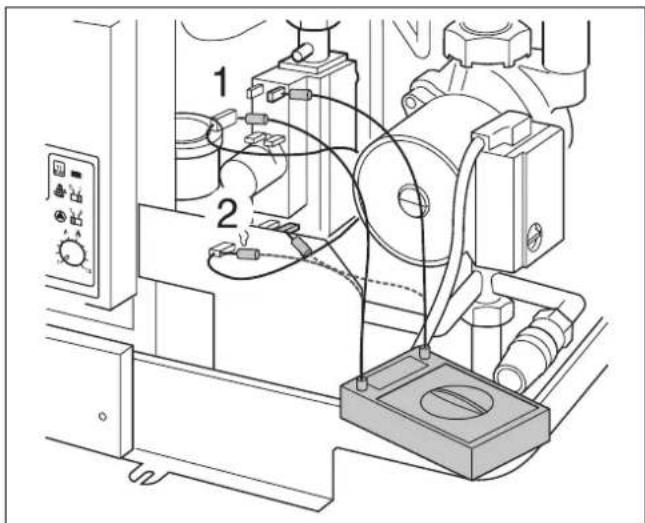 BUDERUS Logamax U122-K - Ansteuerung der Gasarmatur prüfen - 1