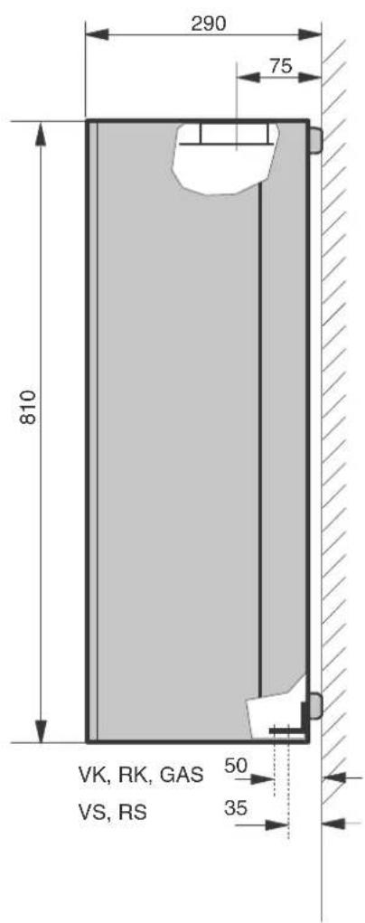 BUDERUS Logamax U122-11 - Abmessungen, Gas- und Hydraulikanschlüsse - 2