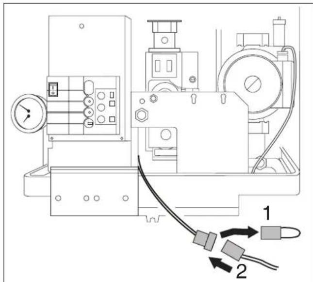 BUDERUS Logamax U122-11 - Anschluss Warmwasserfühler - 1