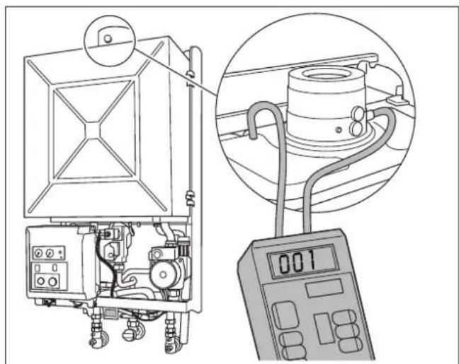 BUDERUS Logamax U112K - Differenzdruck messen bei Logamax U112/122 (11, 20, 24 und 28 kW) - 2