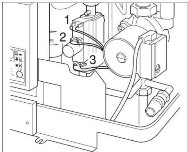 BUDERUS Logamax U112K - Kabelanschlüsse der Gasarmatur prüfen - 1