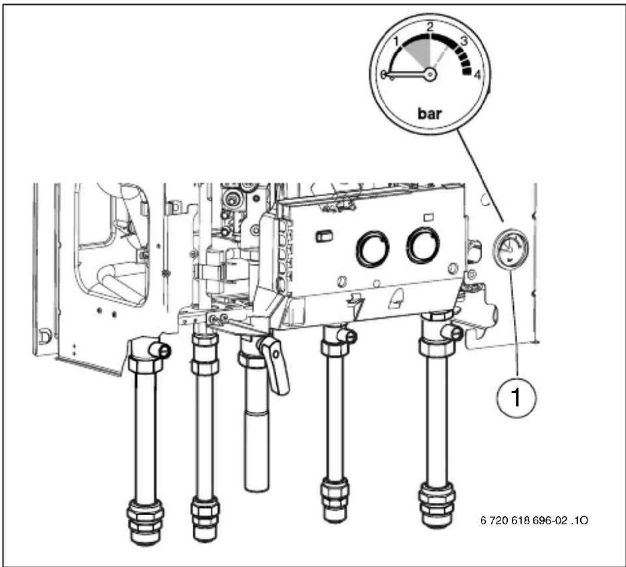 BUDERUS Logamax U022-24K I - Heizungswasserdruck kontrollieren - 2