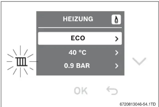 BUDERUS Logamax plus GB192-50i - Kesseltemperaturmenü - 1