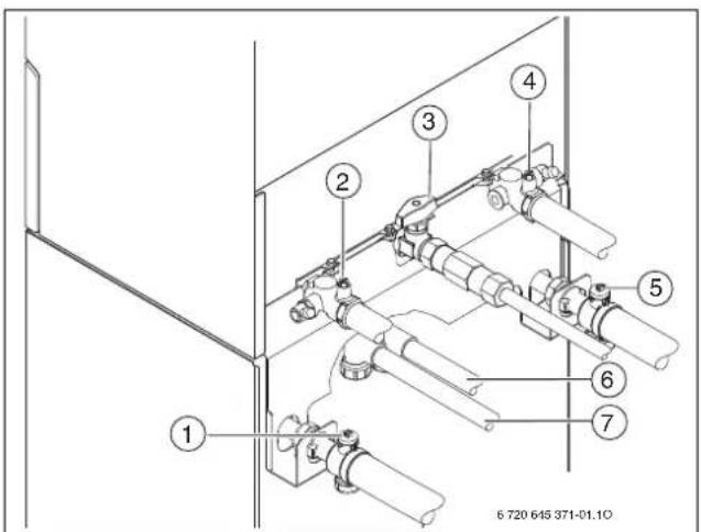 BUDERUS Logamax plus GBH172-14 T75S - Übersicht der Anschlüsse - 1