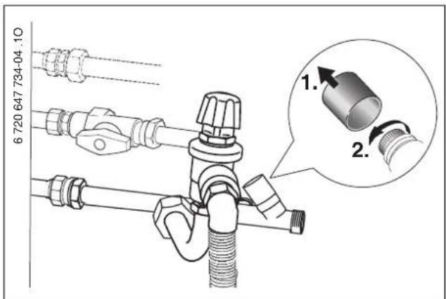 BUDERUS Logamax plus GB172-20 T210SR-2 - Kaltwasserventil öffnen - 1