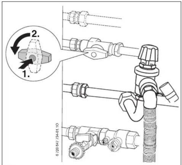 BUDERUS Logamax plus GB172-14 T210SR-2 - Gashahn öffnen - 1