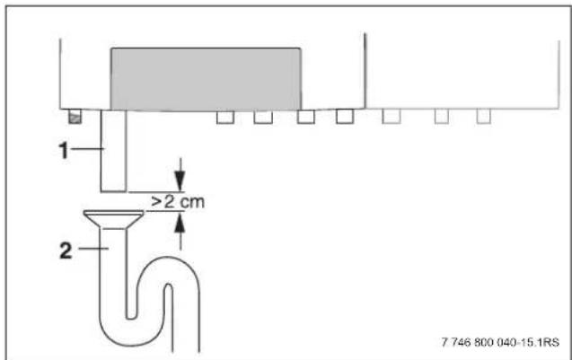 BUDERUS Logamax plus GB162-45 - Siphon mit Wasser füllen - 2