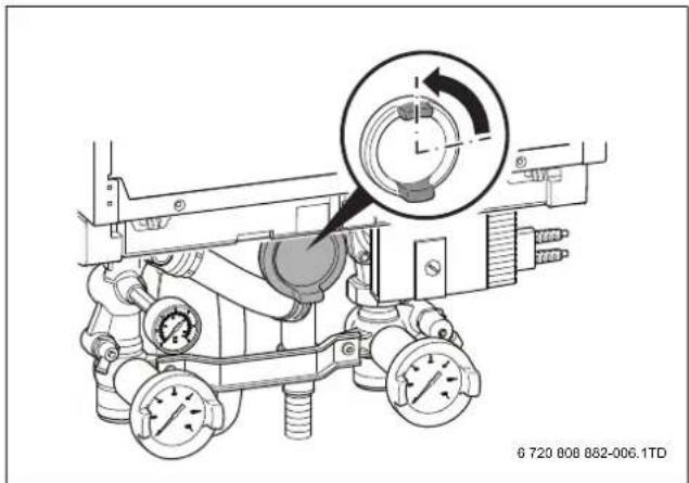 BUDERUS Logamax plus GB162-100 V2 - Gashahn öffnen - 1