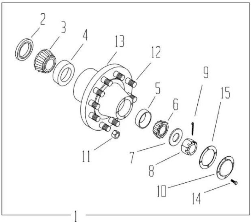 Meyer XT1600 - HUB FOR MODELS XT2200, XT2200L & XT2000XL - 1