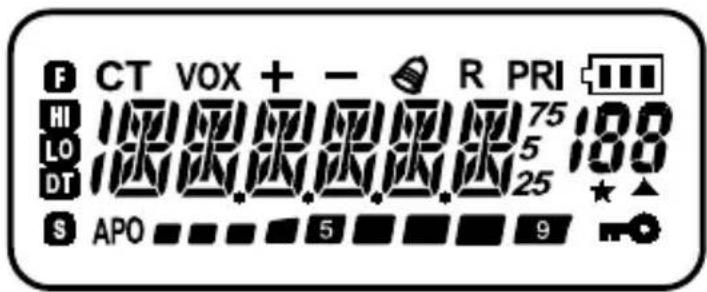 F CT VOX + - R PRI HI 75 LO 5 DT 25 S APO 5 9