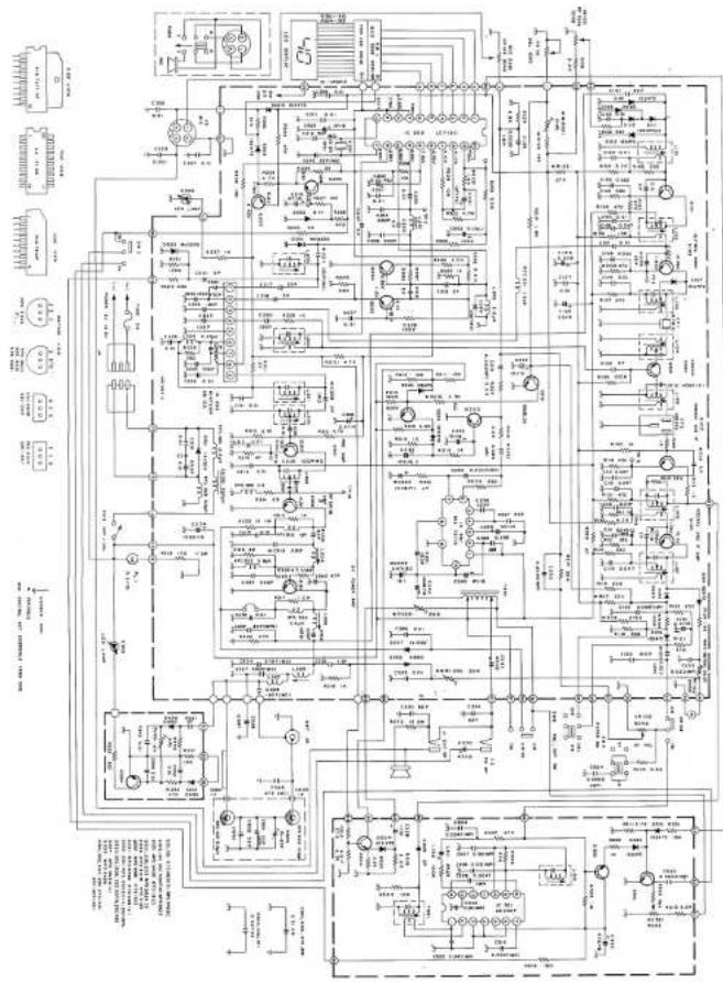 Electrical schematic diagram with labeled components and connections, including transformers, relays, and meters
