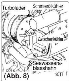 Yanmar 6LYA-STP - (Beachten) Die Wasserablasshähne werden herstellerseitig in geöffneten Zustand ausgeliefert. - 7