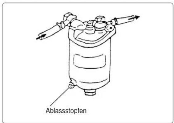 Yanmar 6LYA-STP - Entleeren des Öl-/Wasserabscheiders (optional) - 1