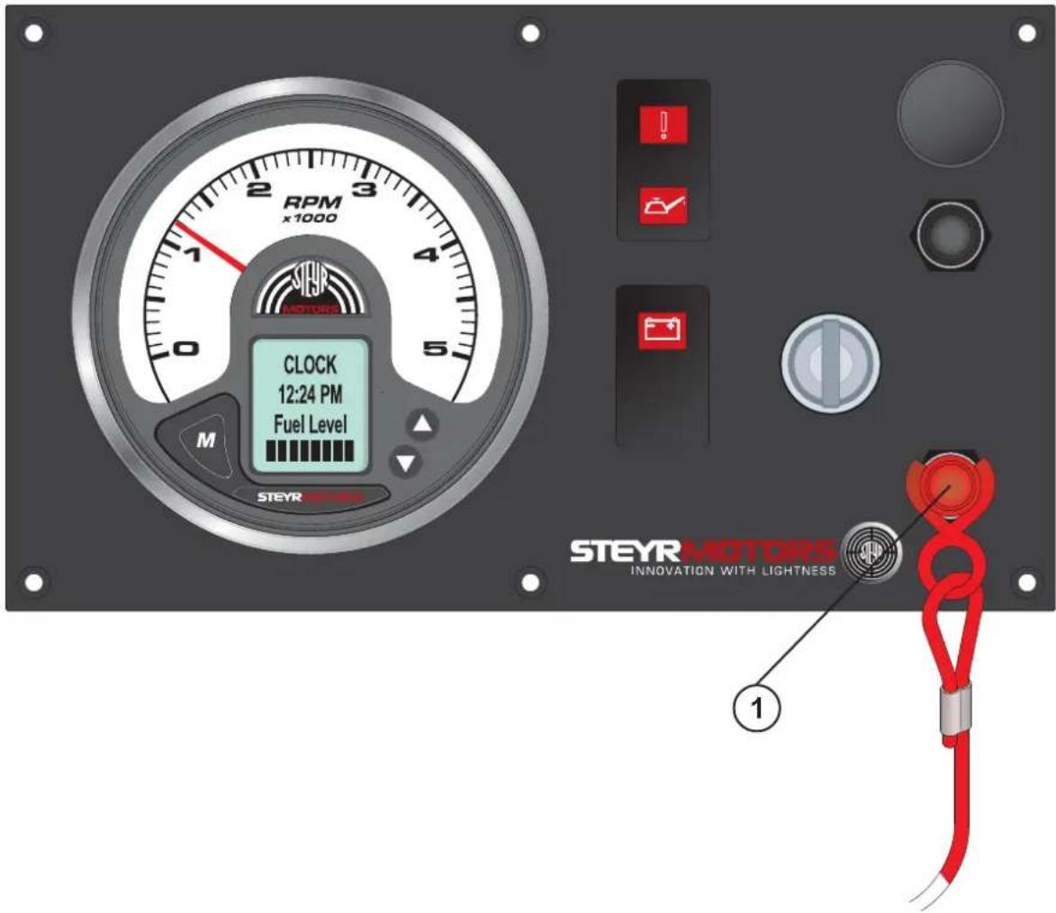 Steyr Motors SE196E35 - Notabstellschalter (Lanyard) - 1