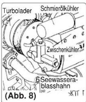 Yanmar 6LY2A-STP - (Beachten) Die Wasserablasshähne werden herstellerseitig in geöffneten Zustand ausgeliefert. - 7