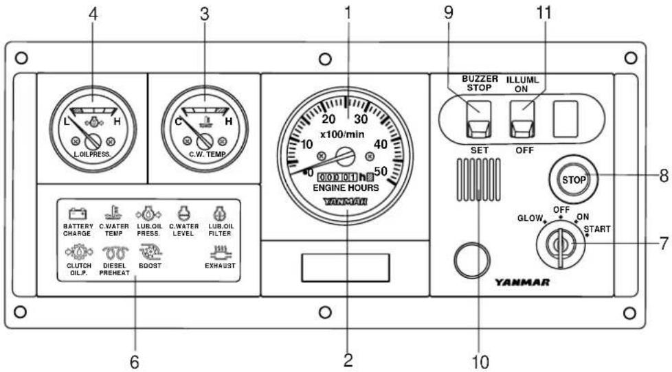 Yanmar 6LY2A-STP - Steuerpult (optional) - 2
