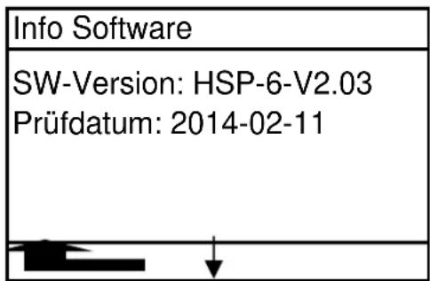 Haas+Sohn PALLAZZA-II 519.08 - Anzeige Software Version - 1