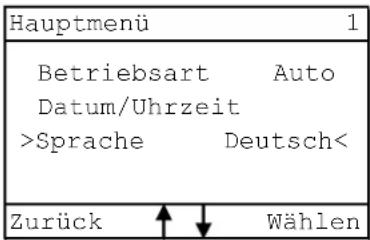 Haas+Sohn PELLETTO 432.08 - Einstellung Sprache - 1
