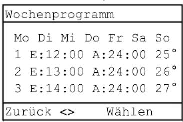 Haas+Sohn PELLETTO 432.08 - Raumsolltemperaturen bei Automatikbetrieb - 1