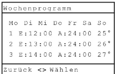 Haas+Sohn PALLAZZA-RLU 518.08 - Einstellen der Zeiten und Raumsolltemperaturen bei Automatikbetrieb - 1