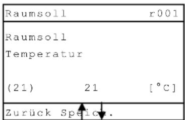 Haas+Sohn PELLETTO-RLU 418.08 - Einstellen Raumsolltemperatur bei Heizbetrieb - 1