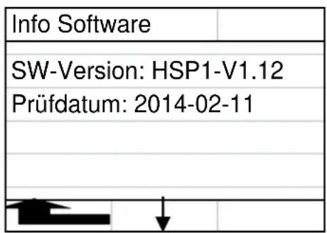 Haas+Sohn HSP2.PREMIUM.17 - Anzeige Software Version - 1