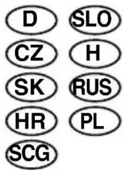 D SZ SK HR SCG SLO H RUS PL